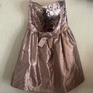 Betsey Johnson Sequin Satin Dress